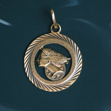 1970s Lady Justice Pendant - Lost Owl Jewelry