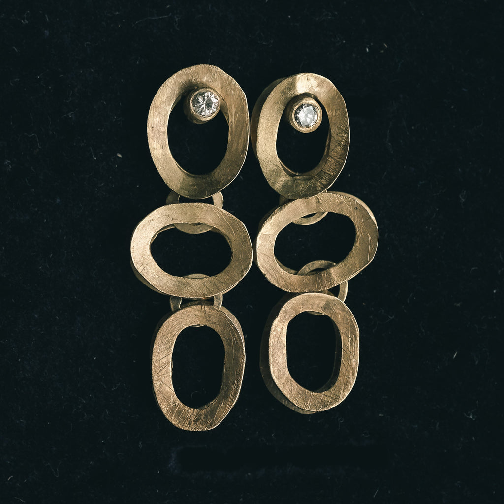 1970s Modernist Earrings - Lost Owl Jewelry