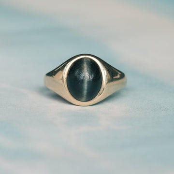 1973 Cat's Eye Ring - Lost Owl Jewelry