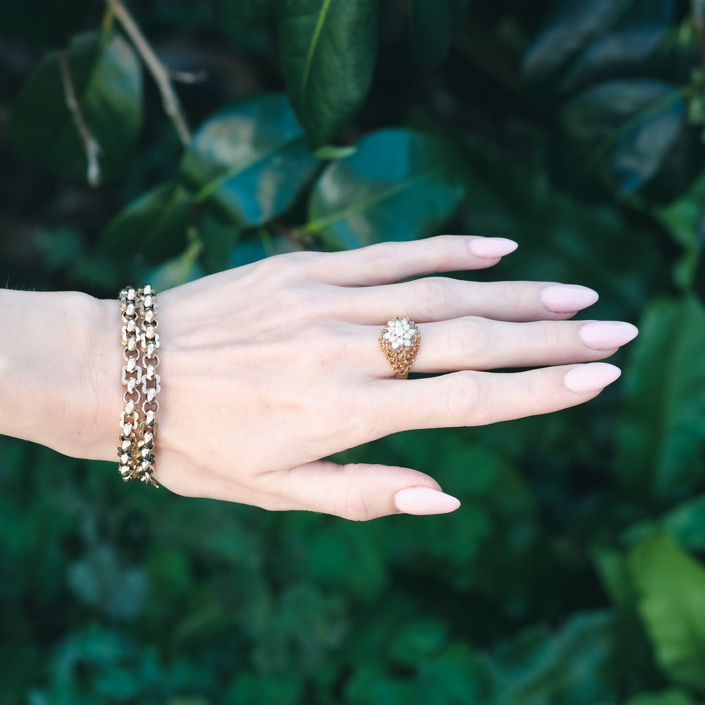 1976 Brutalist Bombé Ring - Lost Owl Jewelry