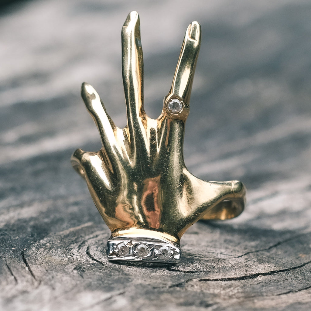 1980s Hand Ring - Lost Owl Jewelry