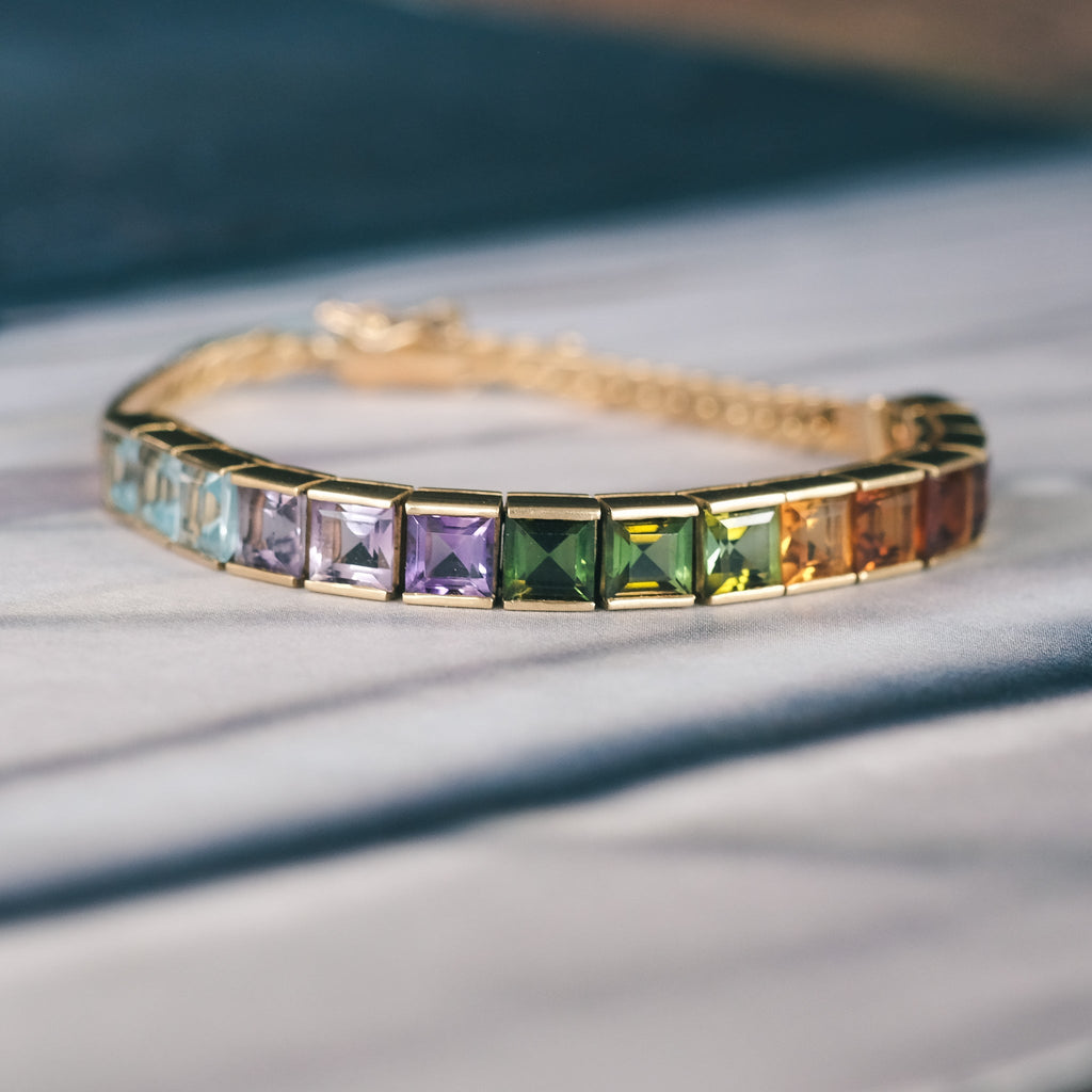 1980s Rainbow Bracelet - Lost Owl Jewelry