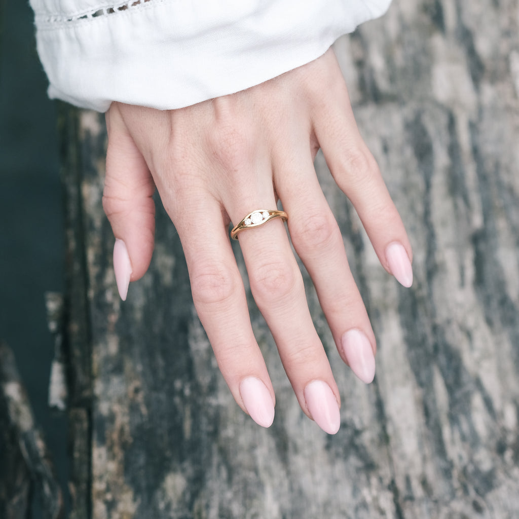 1986 Diamond Trilogy Ring - Lost Owl Jewelry