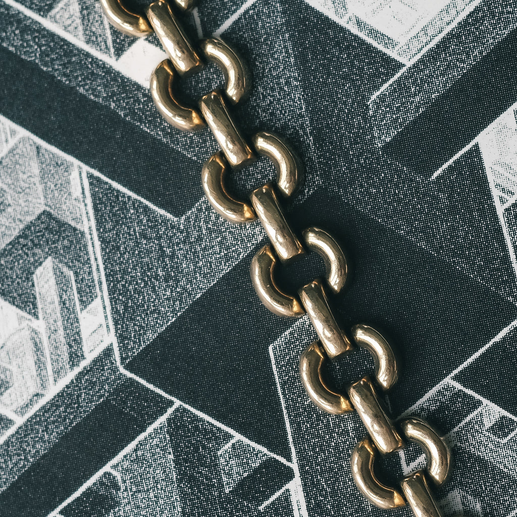 1990 Gold Hoops Bracelet - Lost Owl Jewelry