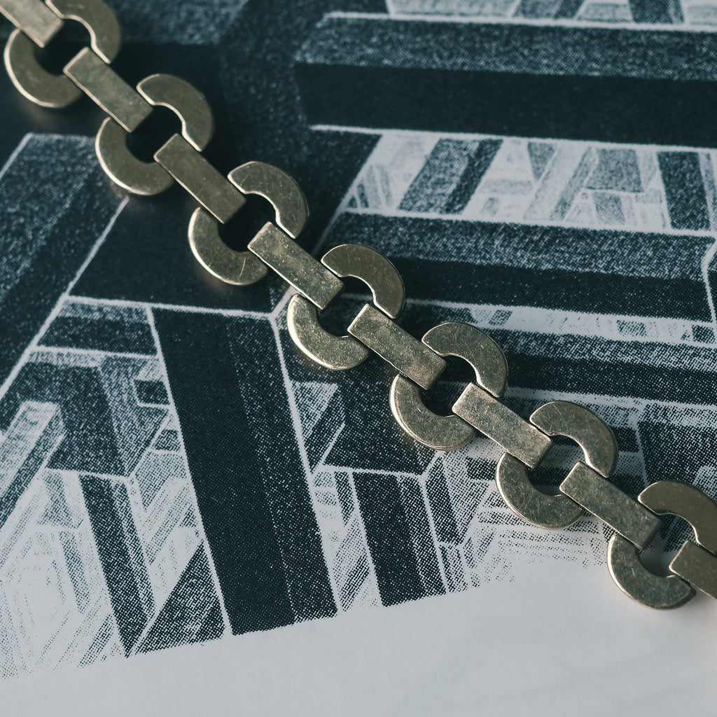 1990 Gold Hoops Bracelet - Lost Owl Jewelry