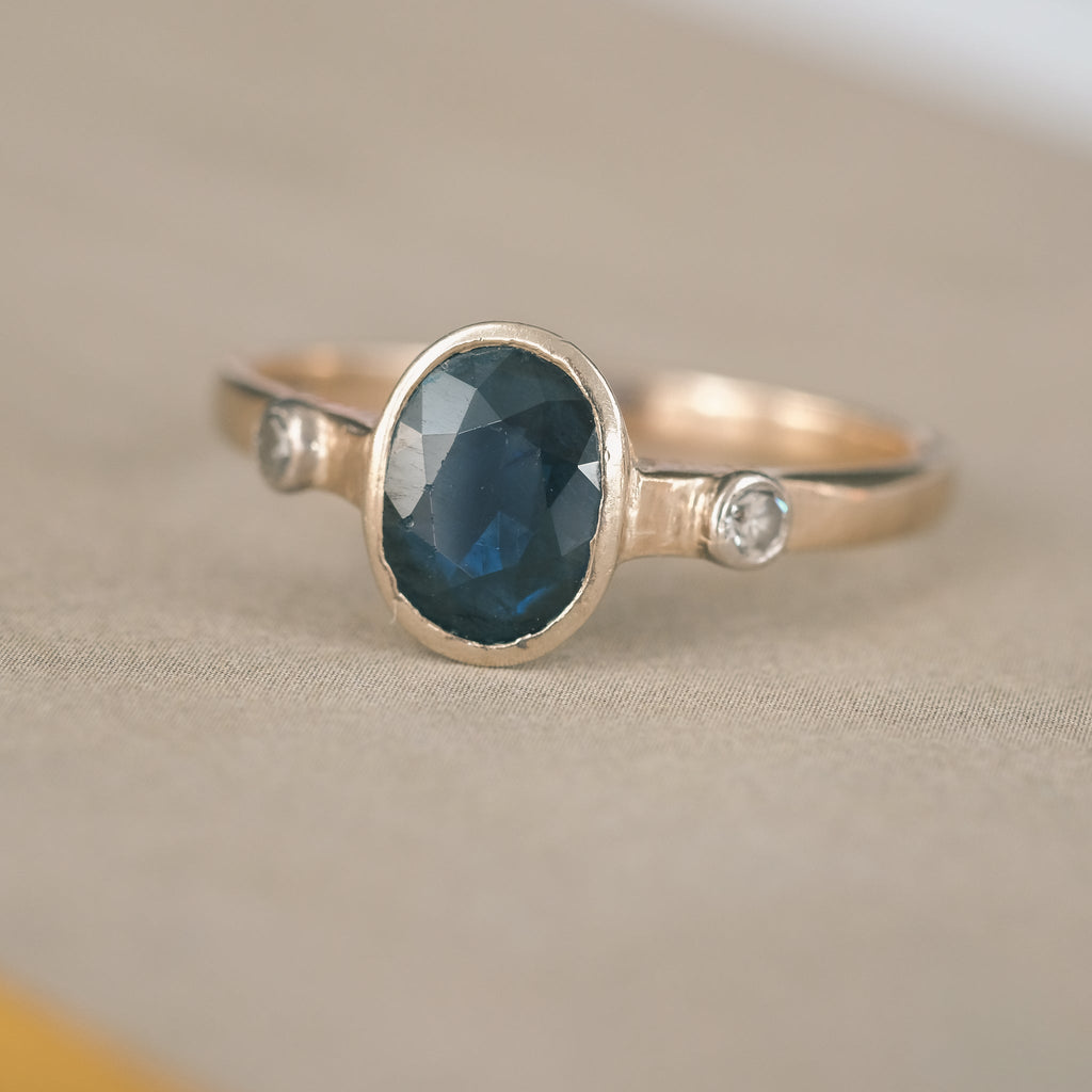 1995 Sapphire Trilogy Ring - Lost Owl Jewelry