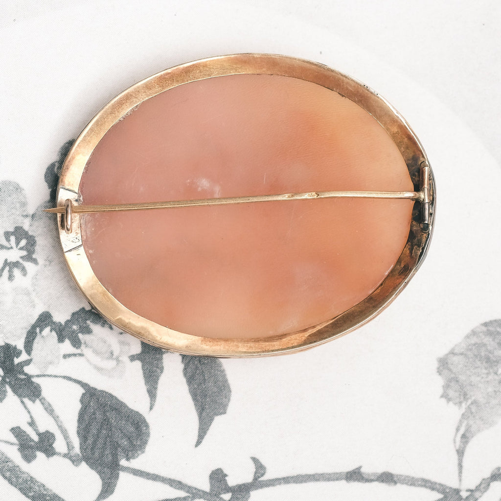 19th Century Aurora Fresco Cameo Brooch - Lost Owl Jewelry