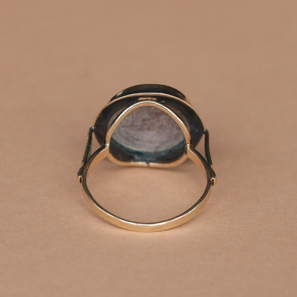 19th Century Crab Cameo Ring - Lost Owl Jewelry