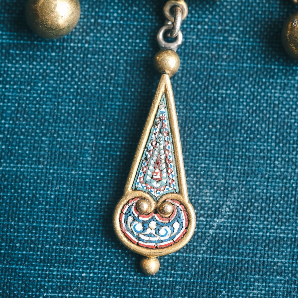 19th Century "Daphne" Micromosaic Brooch - Lost Owl Jewelry