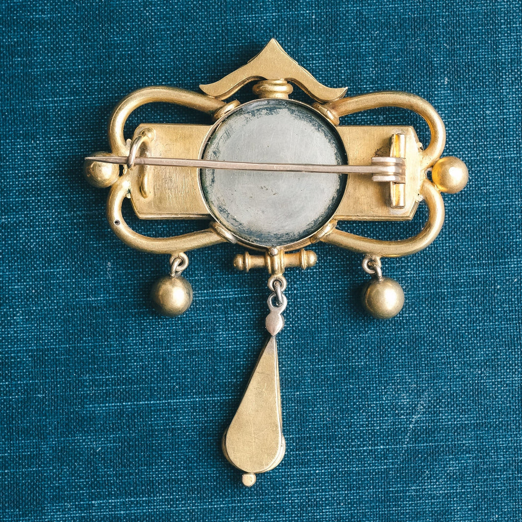 19th Century "Daphne" Micromosaic Brooch - Lost Owl Jewelry