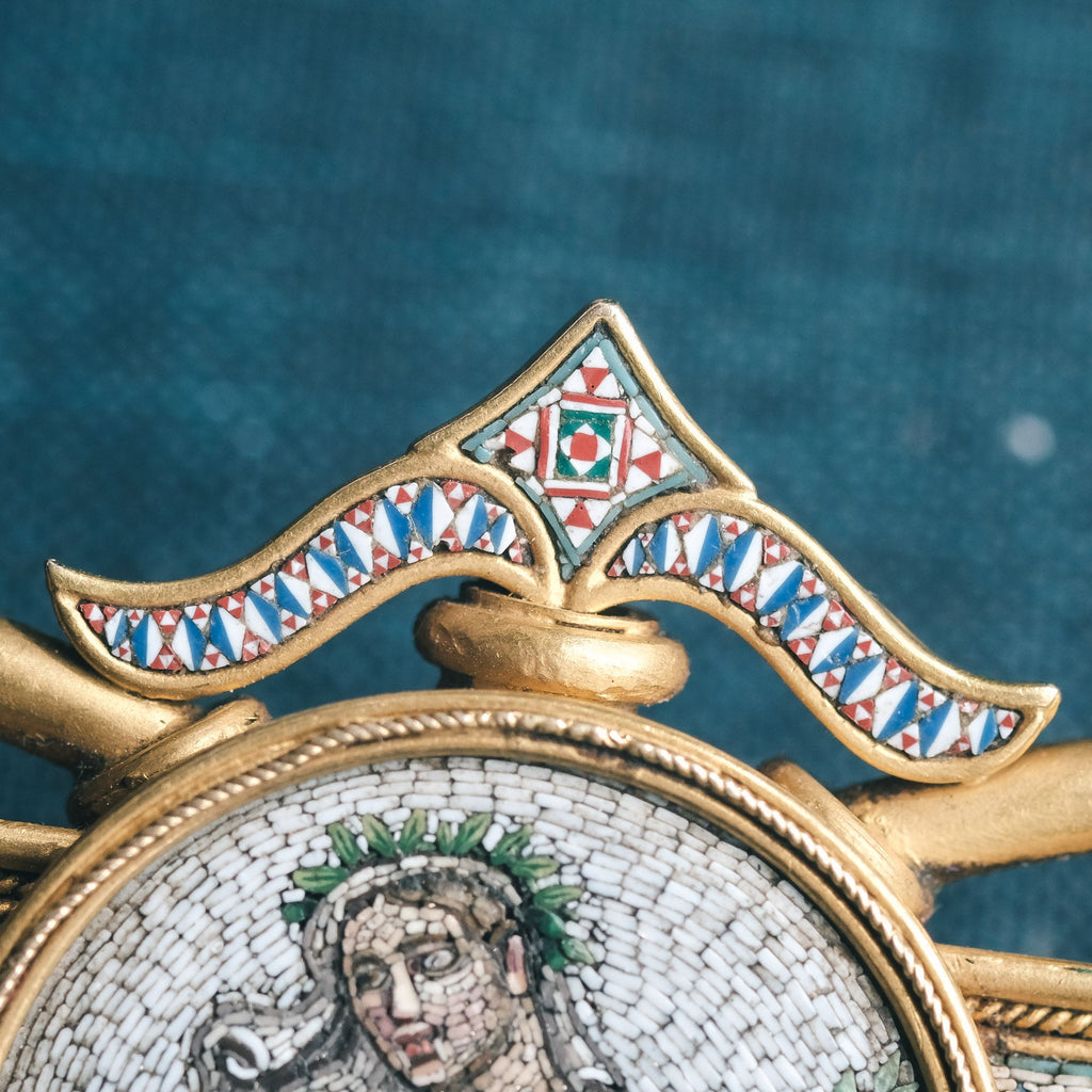 19th Century "Daphne" Micromosaic Brooch - Lost Owl Jewelry