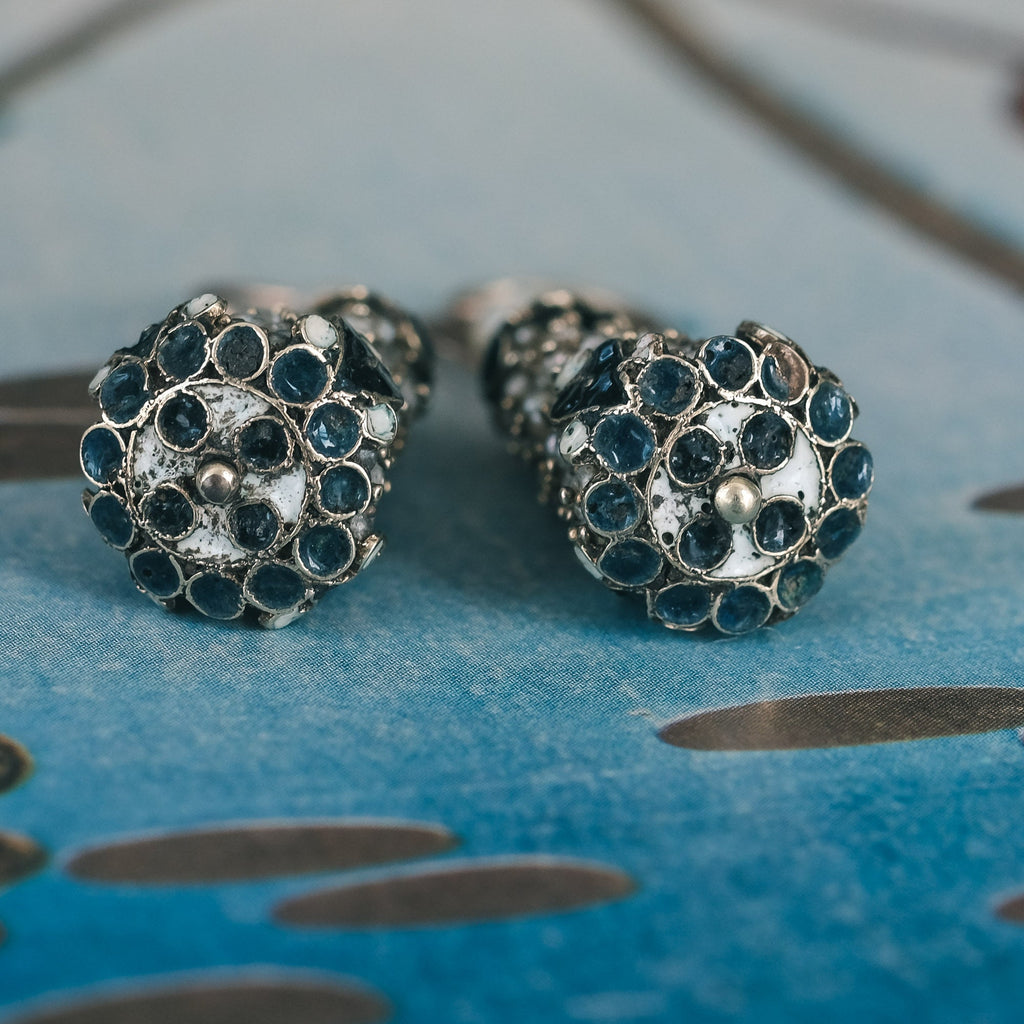 19th Century Siam Pearl Bunch Earrings - Lost Owl Jewelry