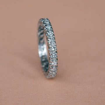 9. Vintage Diamond Eternity Ring - Lost Owl Jewelry