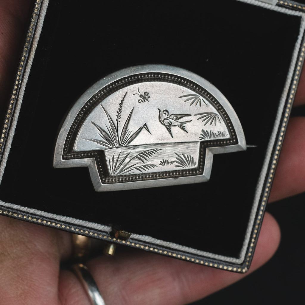 Aesthetic Movement Brooch - Lost Owl Jewelry