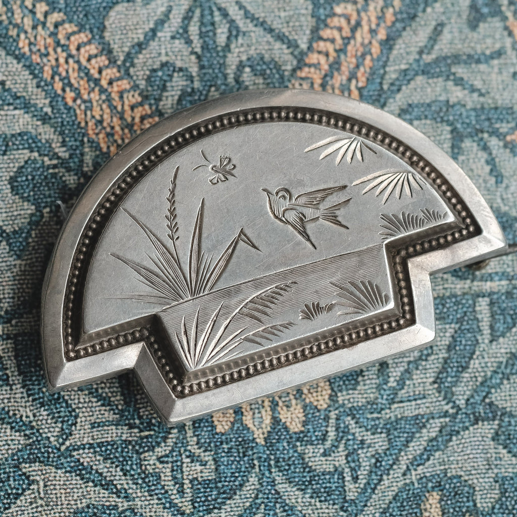 Aesthetic Movement Brooch - Lost Owl Jewelry
