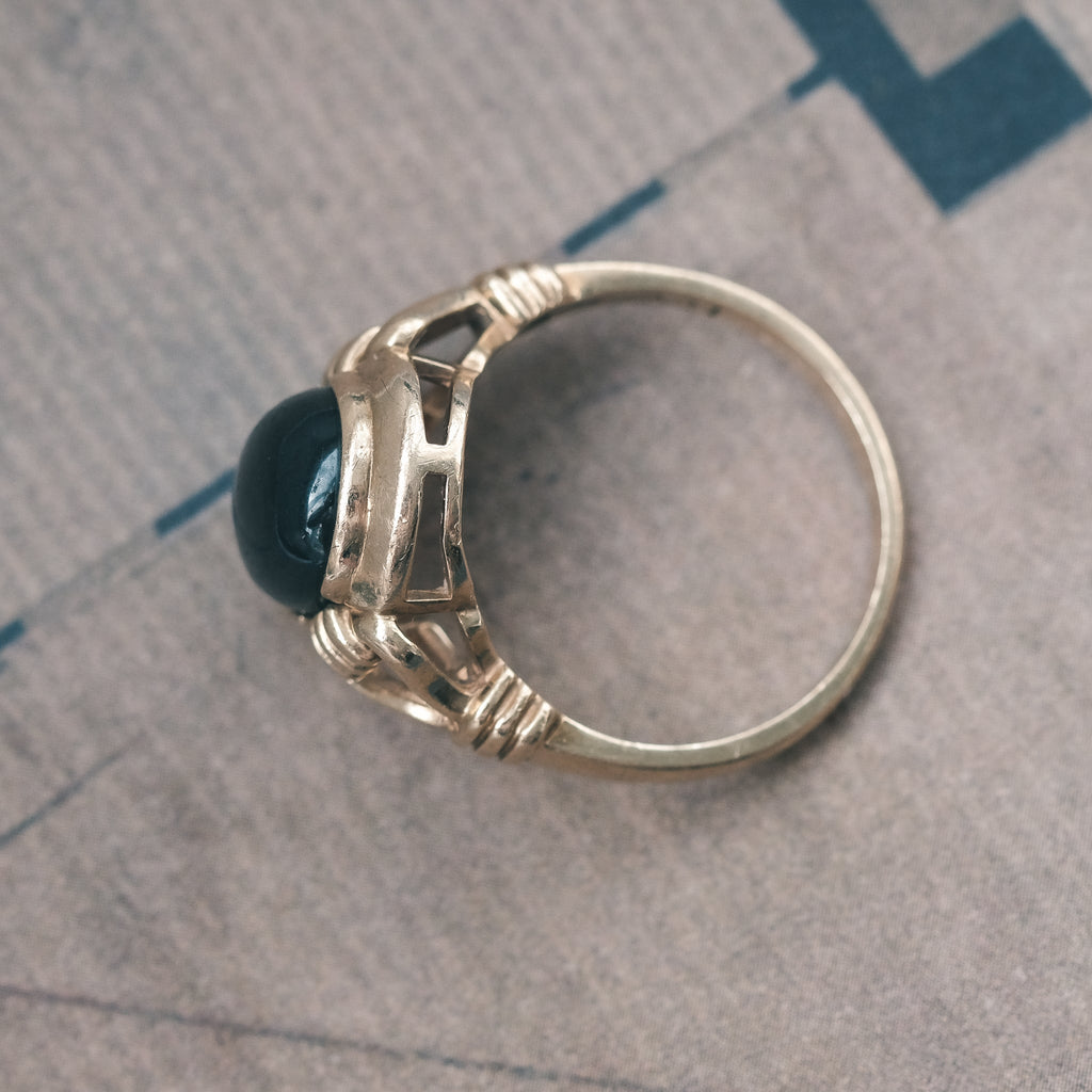 Ancient Revival Garnet Ring - Lost Owl Jewelry