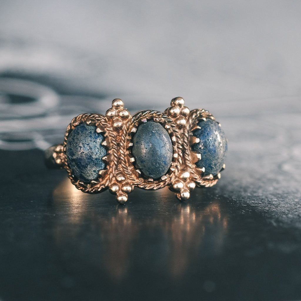Ancient Revival Lapis Ring - Lost Owl Jewelry
