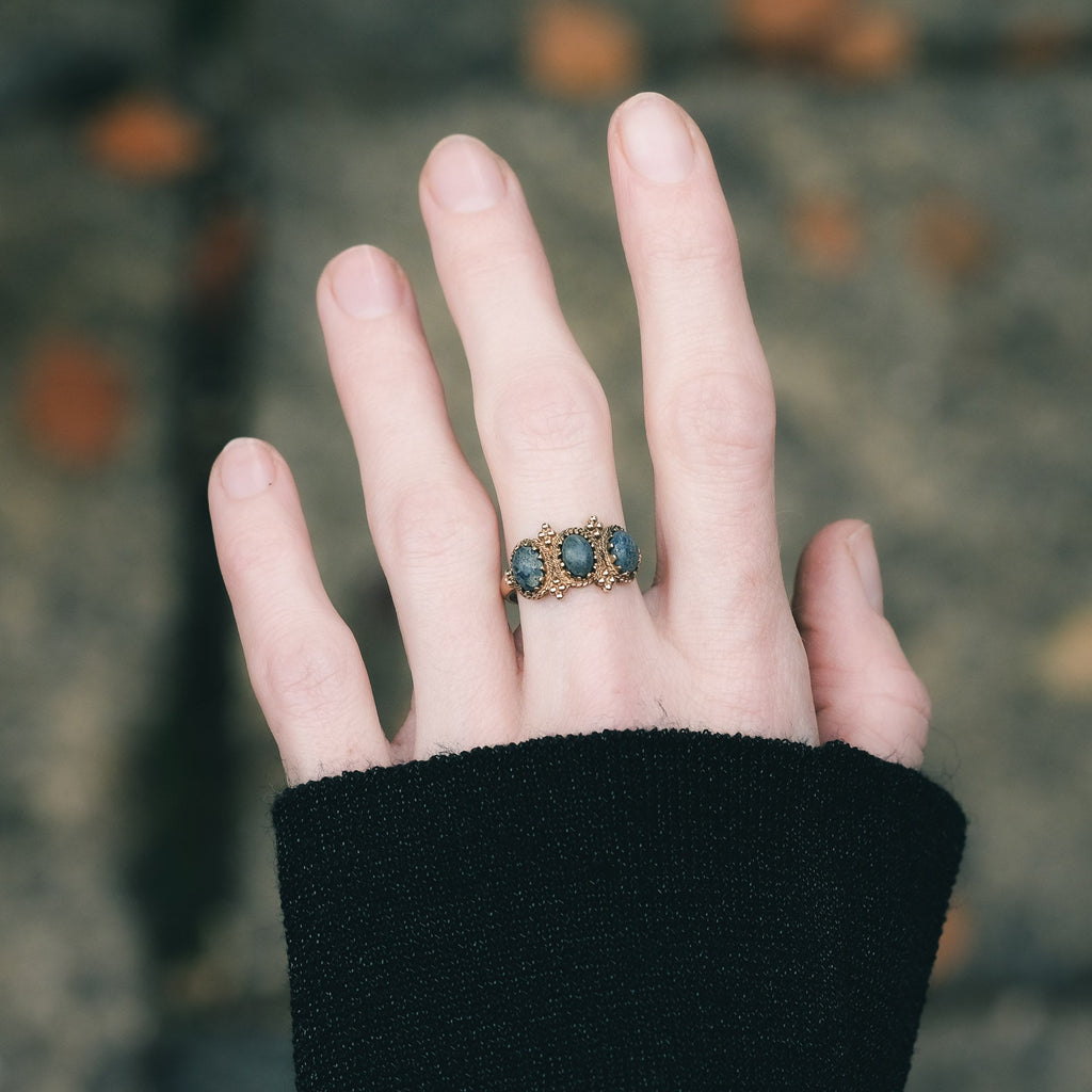 Ancient Revival Lapis Ring - Lost Owl Jewelry