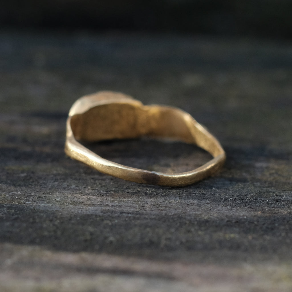 Ancient Roman Garnet Ring - Lost Owl Jewelry