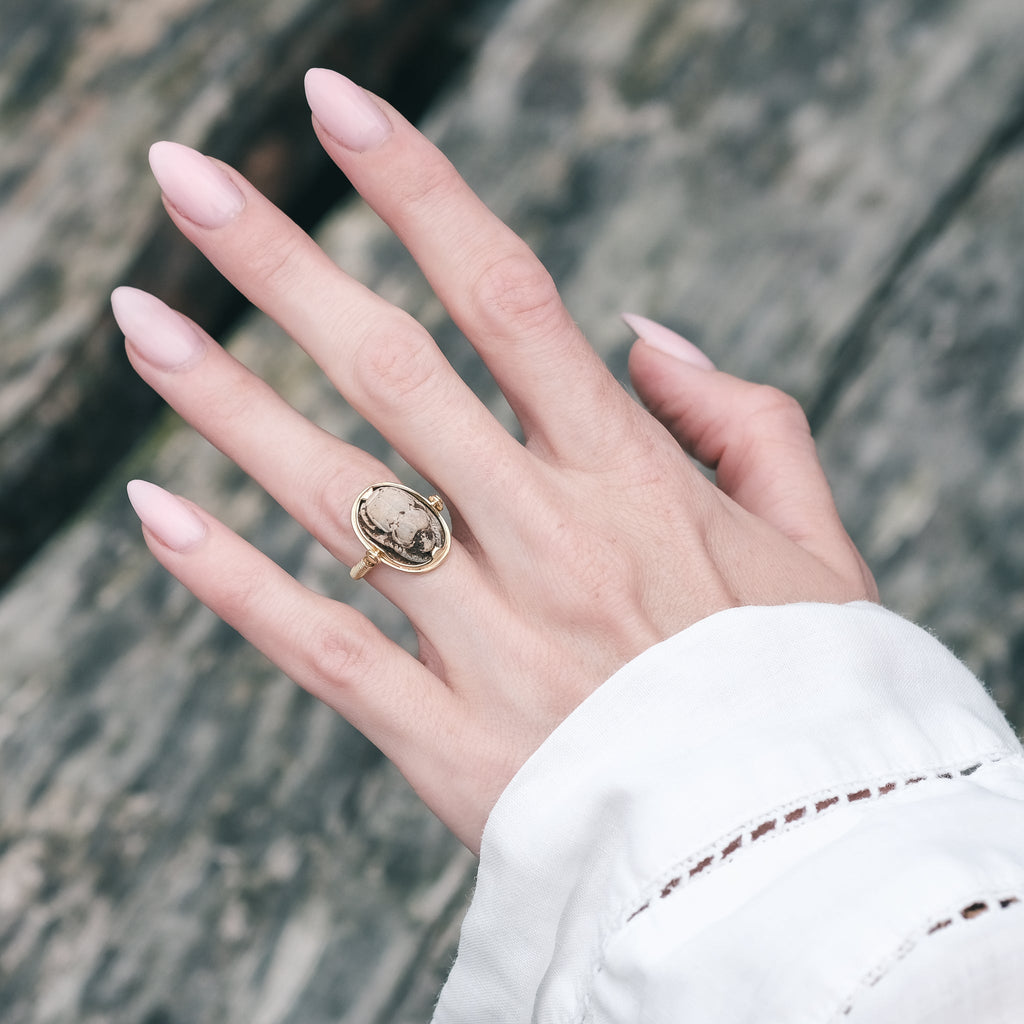 Ancient Scarab Spinner Ring - Lost Owl Jewelry