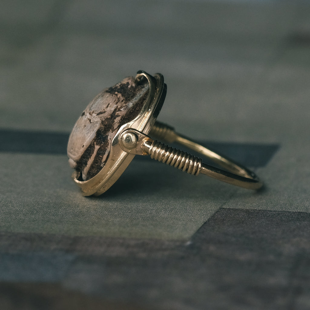 Ancient Scarab Spinner Ring - Lost Owl Jewelry