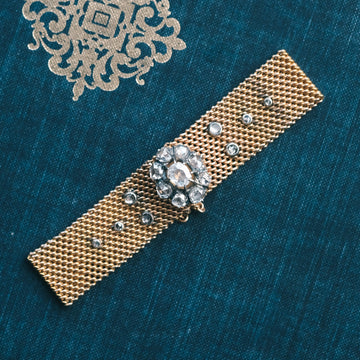 Antique Diamond Mesh Bracelet - Lost Owl Jewelry