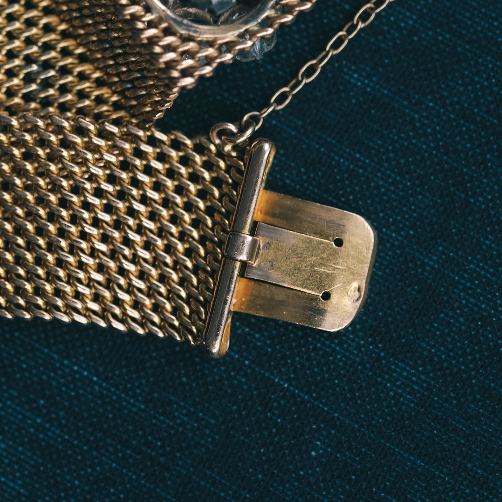 Antique Diamond Mesh Bracelet - Lost Owl Jewelry