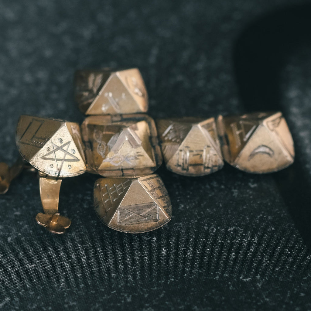 Antique Masonic Ball Fob - Lost Owl Jewelry