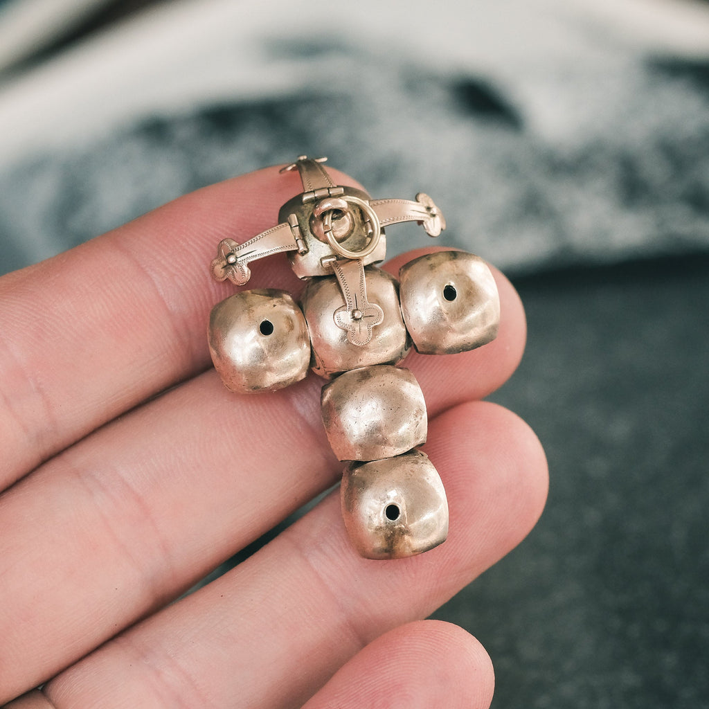 Antique Masonic Ball Fob - Lost Owl Jewelry