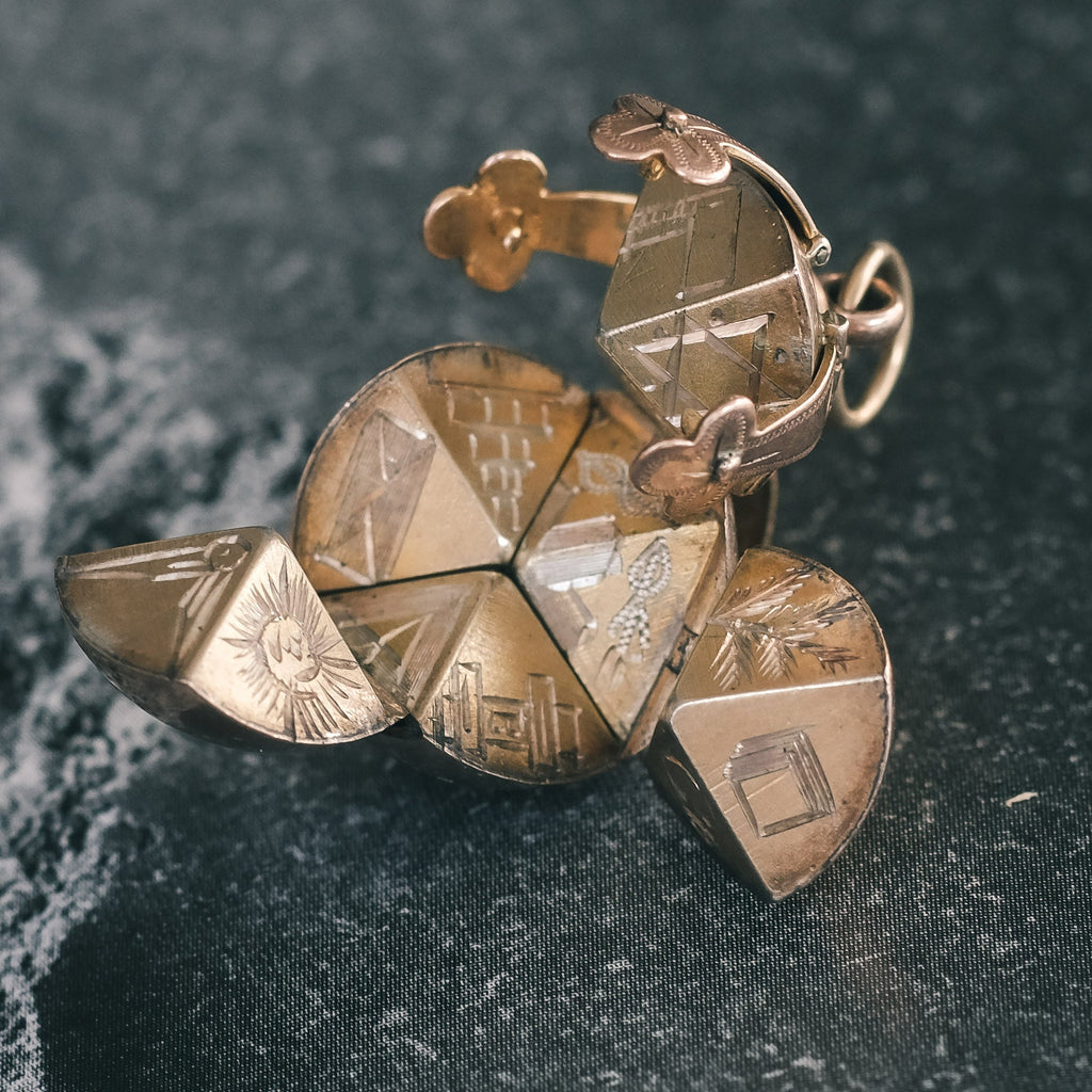 Antique Masonic Ball Fob - Lost Owl Jewelry