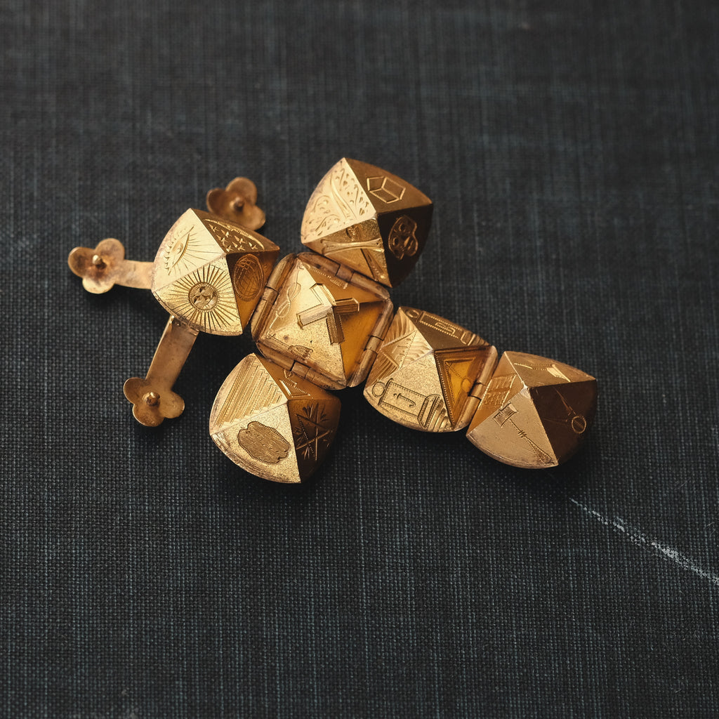 Antique Masonic Ball Pendant - Lost Owl Jewelry