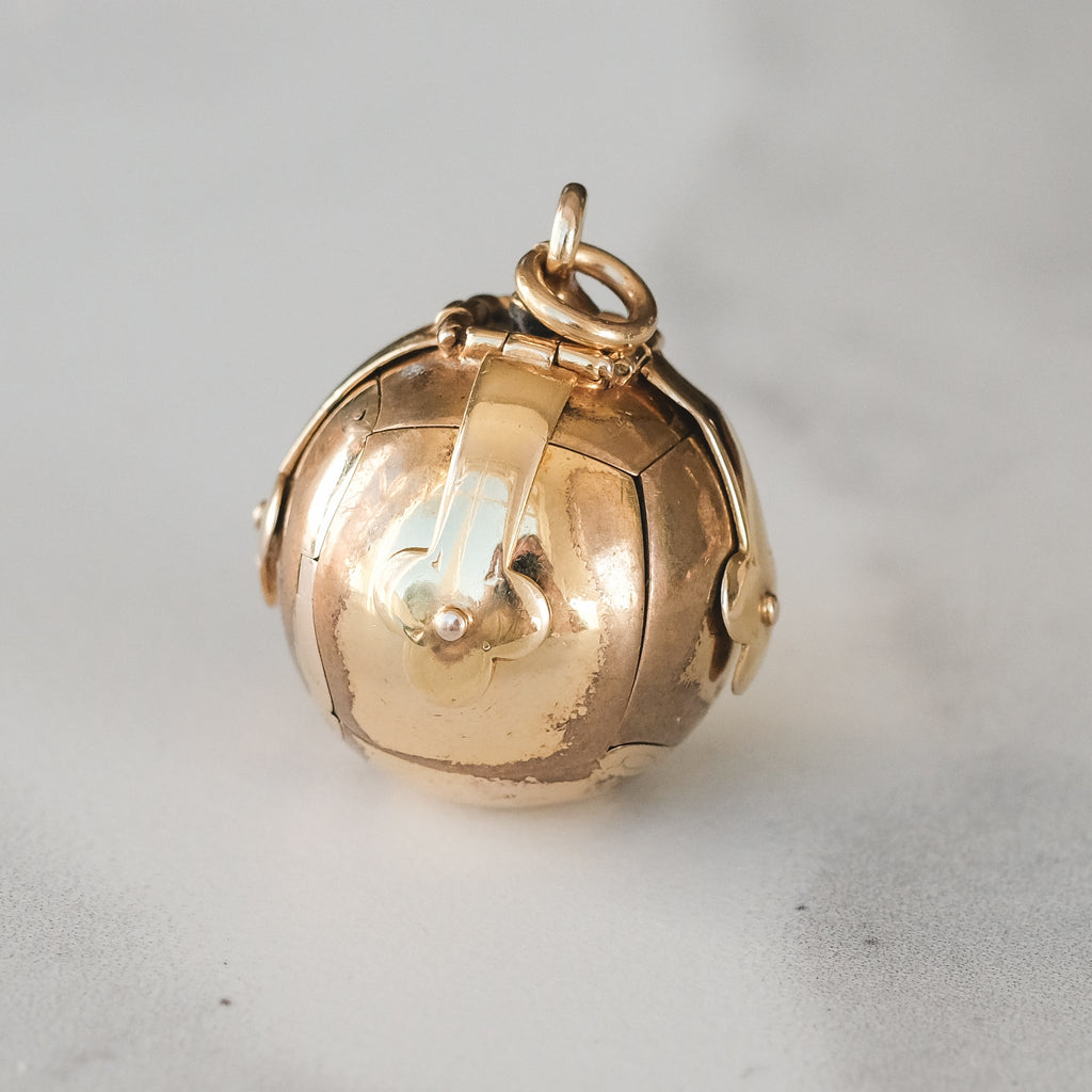 Antique Masonic Ball Pendant - Lost Owl Jewelry