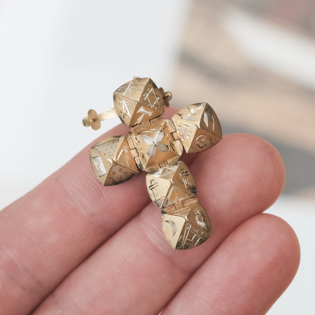 Antique Masonic Orb - Lost Owl Jewelry