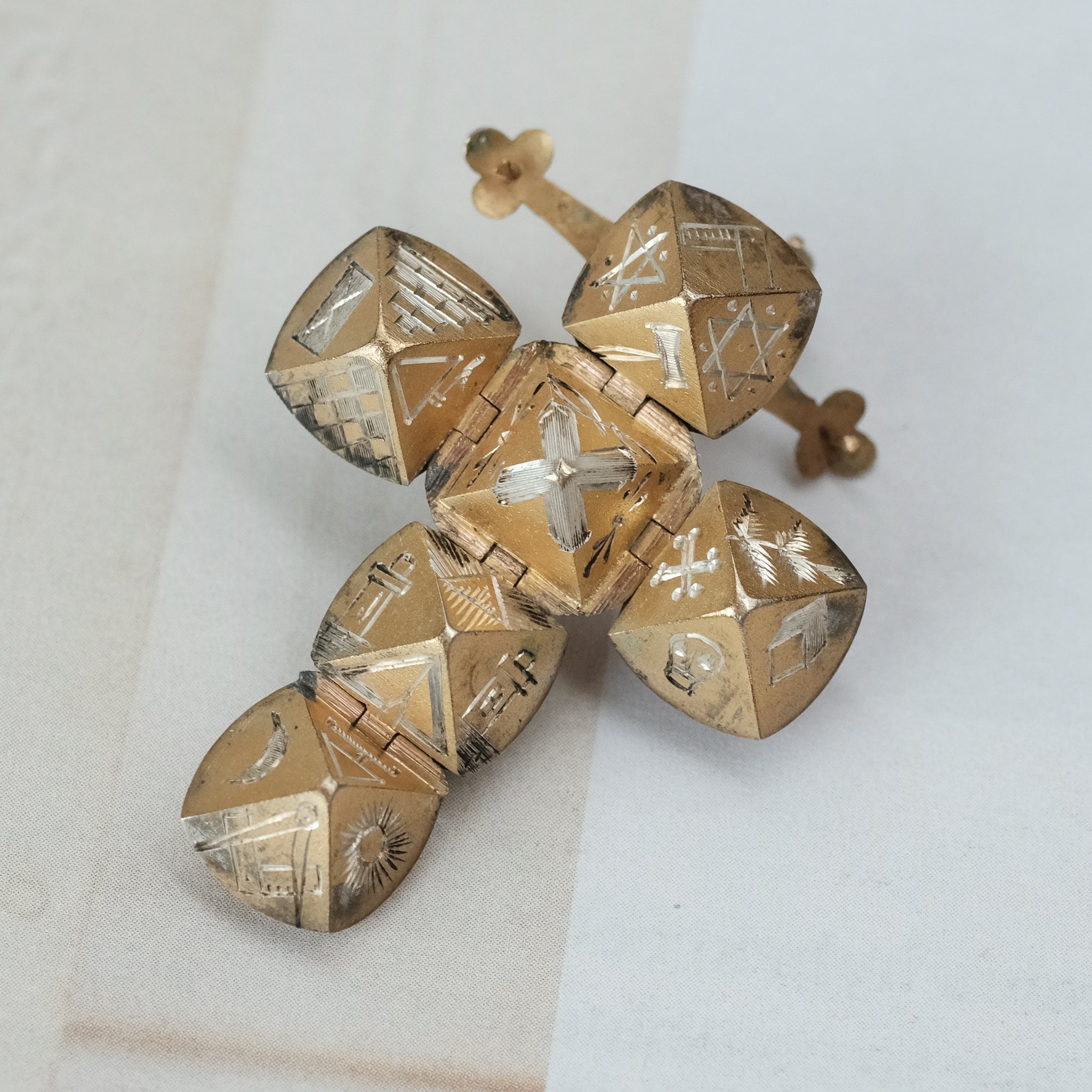 Antique Masonic Orb Lost Owl Jewelry