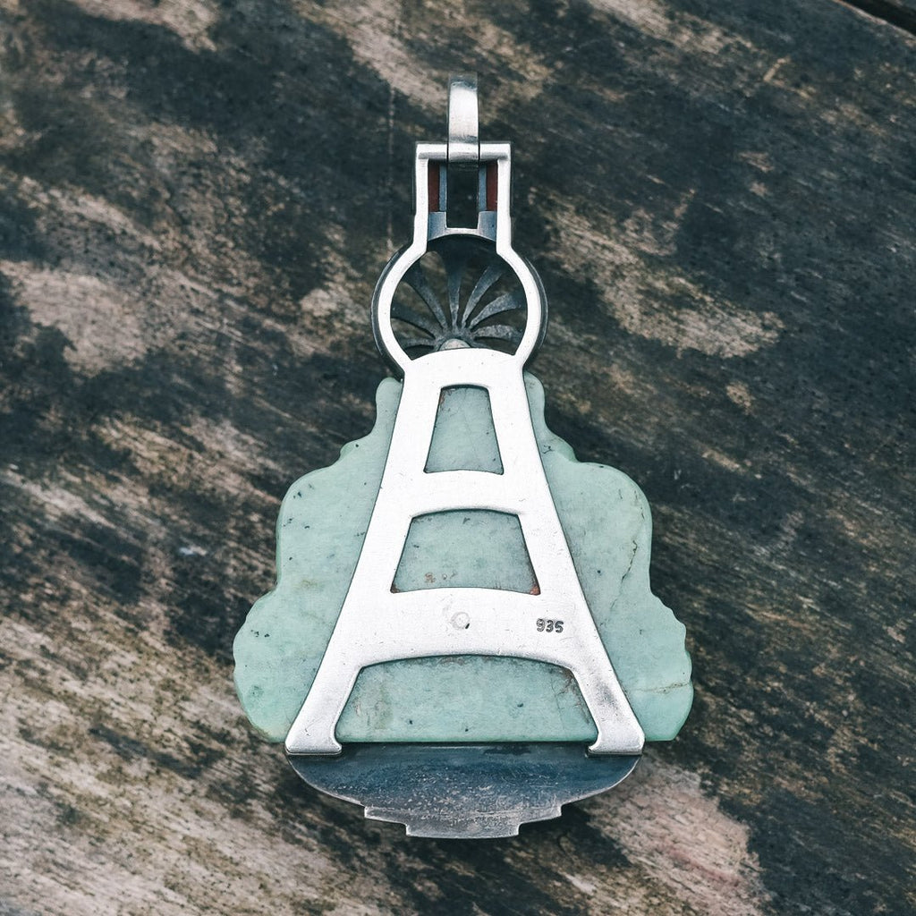 Art Deco Buddha Pendant - Lost Owl Jewelry