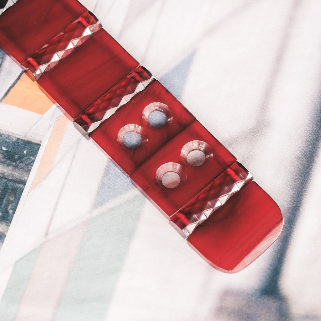 Art Deco Cherry Amber Buckle Bracelet - Lost Owl Jewelry