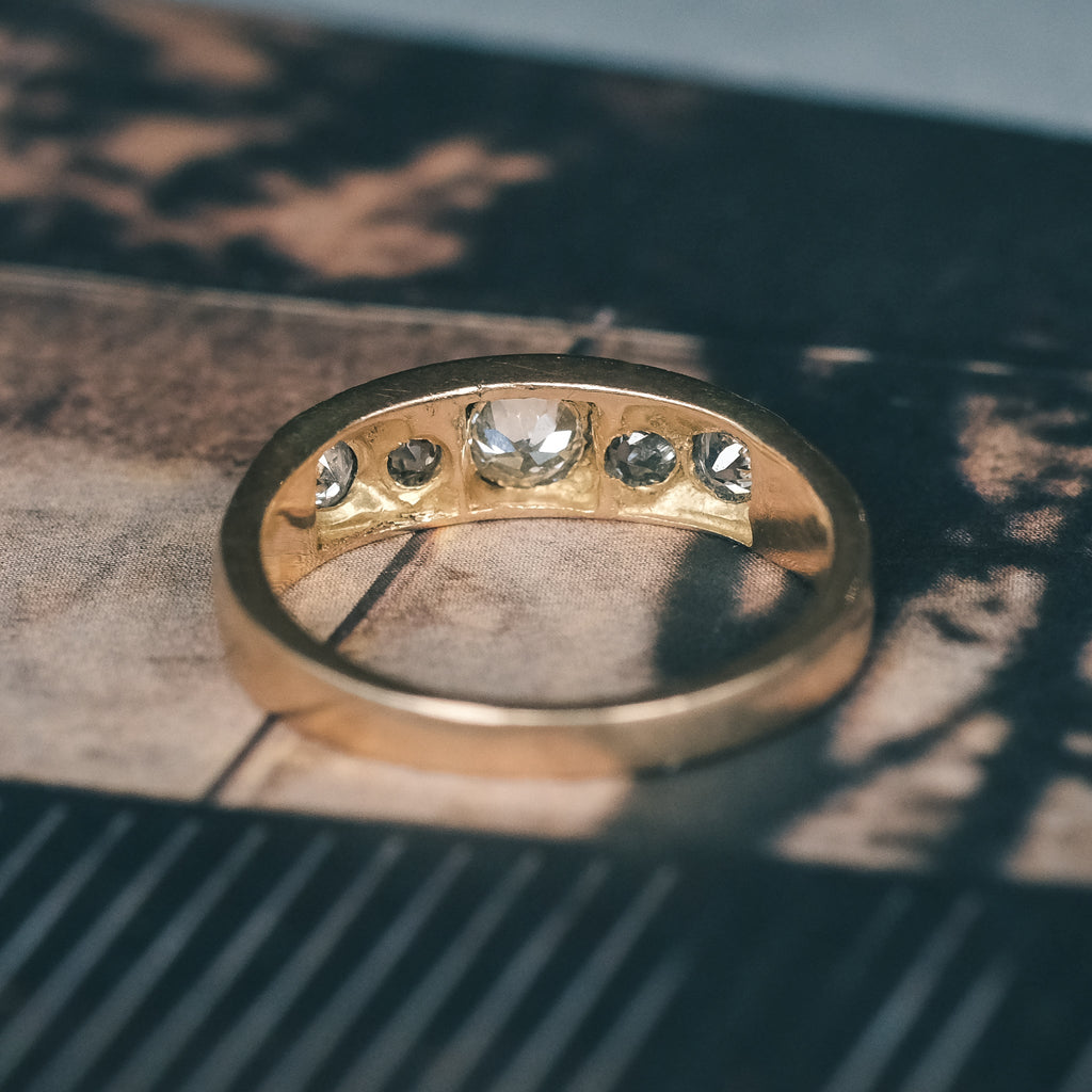 Art Deco Diamond Band - Lost Owl Jewelry