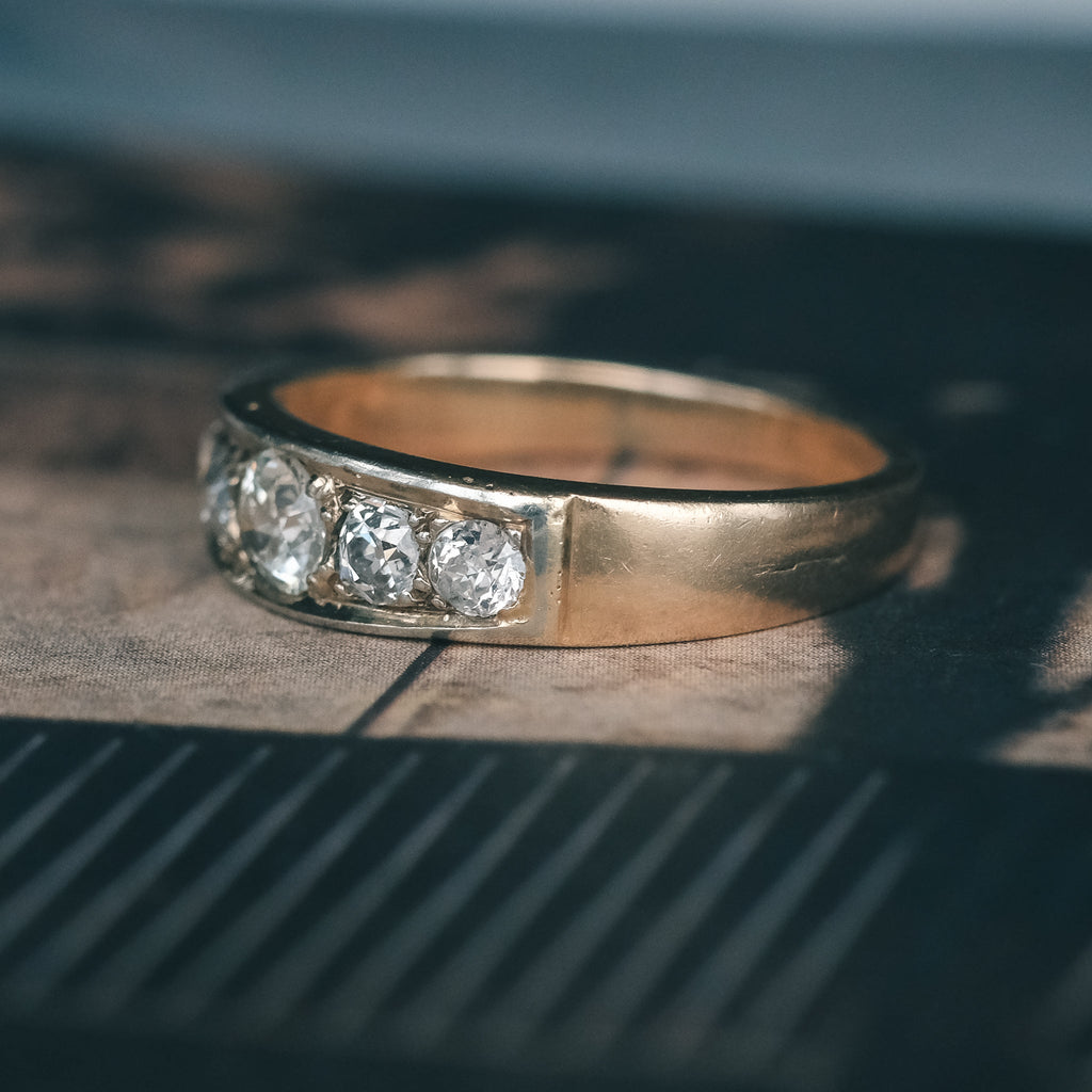 Art Deco Diamond Band - Lost Owl Jewelry