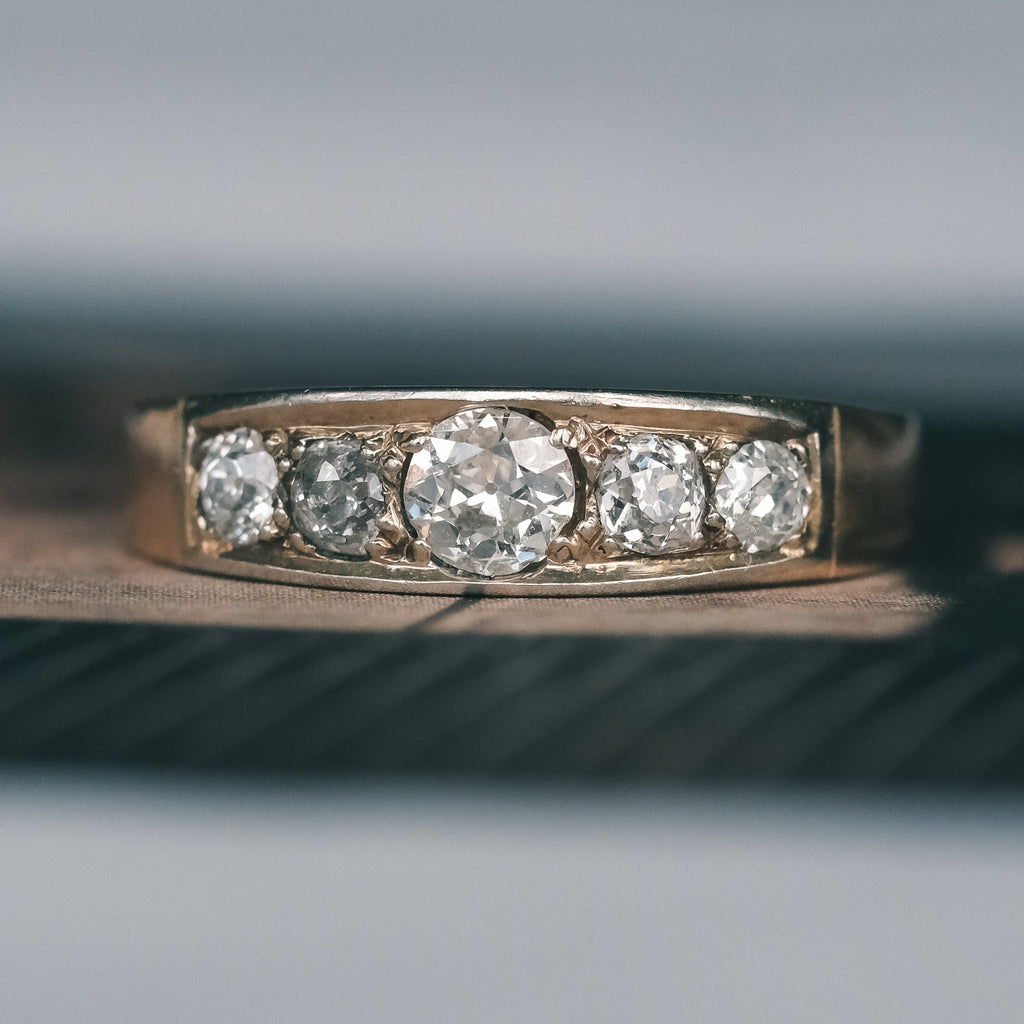 Art Deco Diamond Band - Lost Owl Jewelry