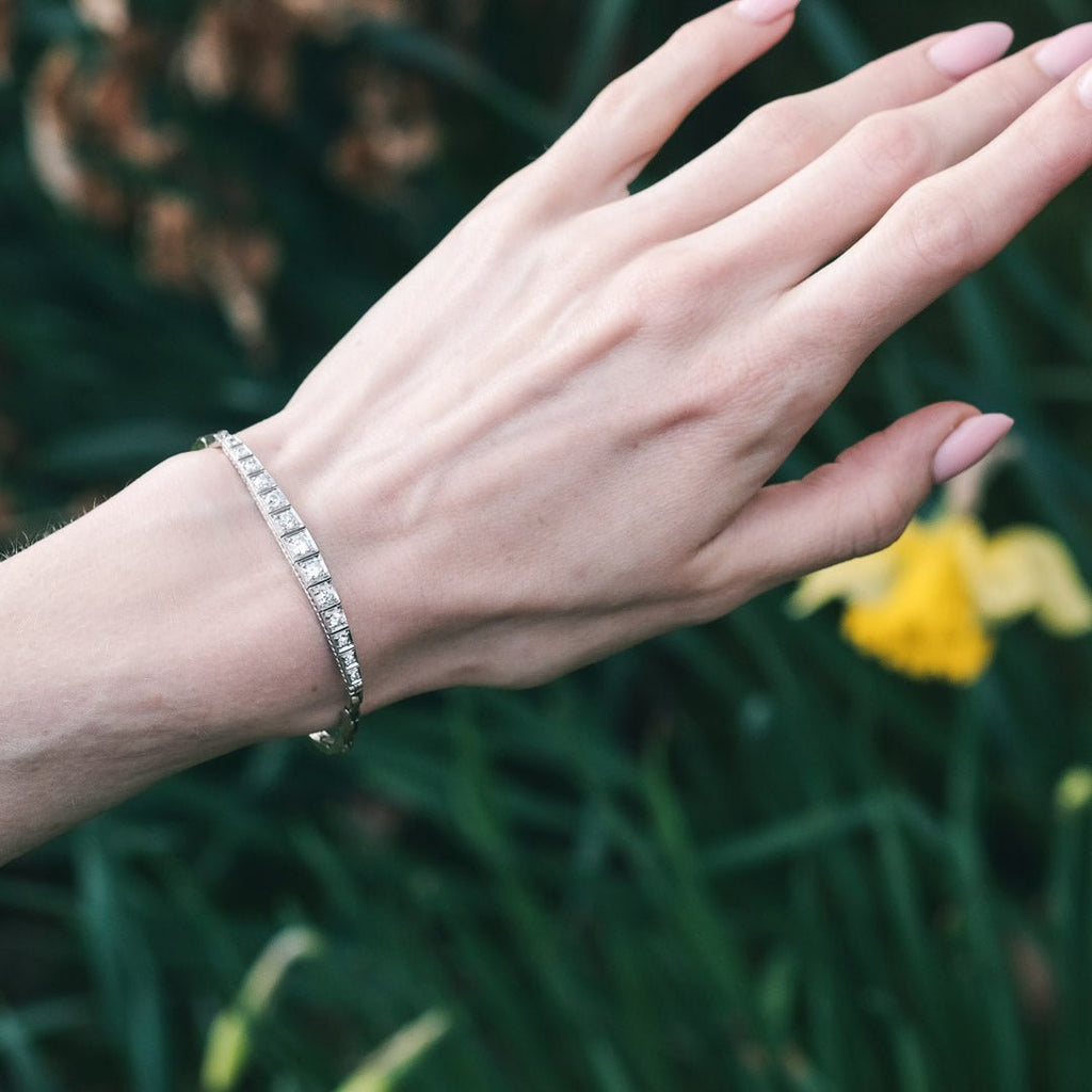 Art Deco Diamond Bracelet - Lost Owl Jewelry