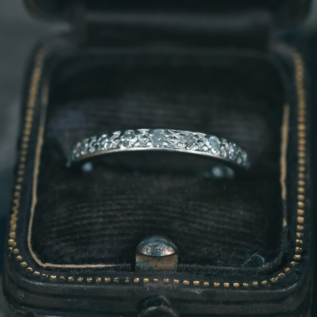Art Deco Diamond Eternity Ring - Lost Owl Jewelry