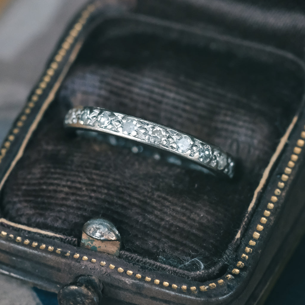 Art Deco Diamond Eternity Ring - Lost Owl Jewelry