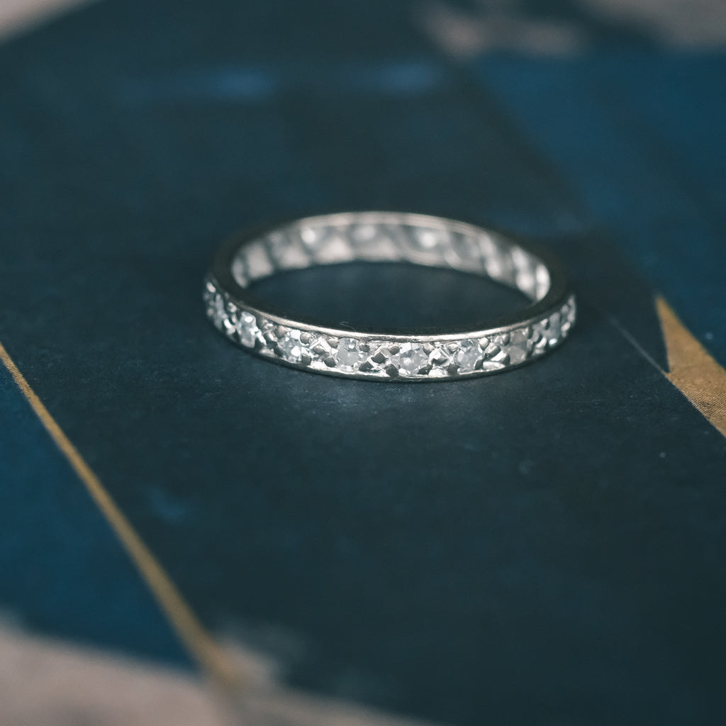 Art Deco Diamond Eternity Ring - Lost Owl Jewelry