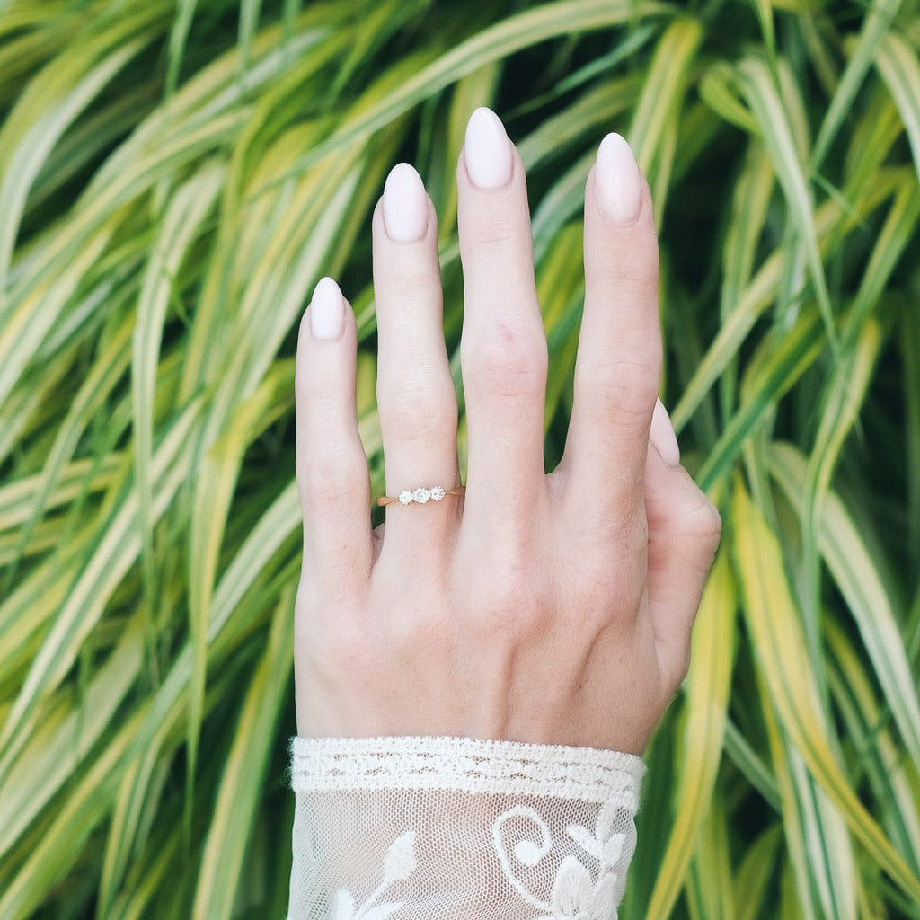 Art Deco Diamond Trilogy Ring - Lost Owl Jewelry