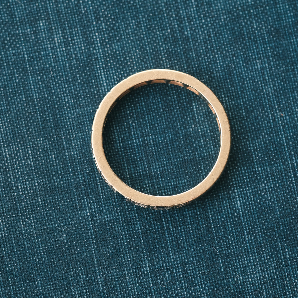 Art Deco Half Eternity Ring - Lost Owl Jewelry