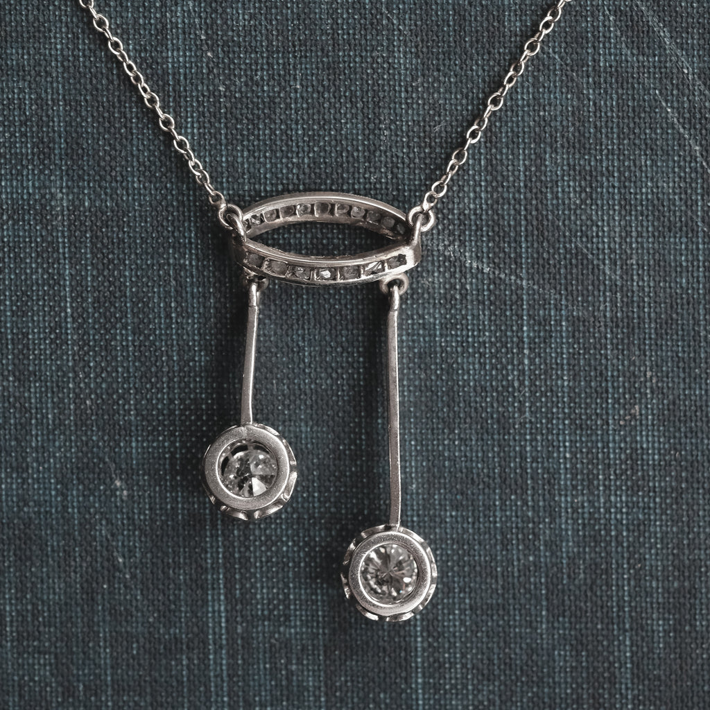 Art Deco Halo Negligee Pendant - Lost Owl Jewelry