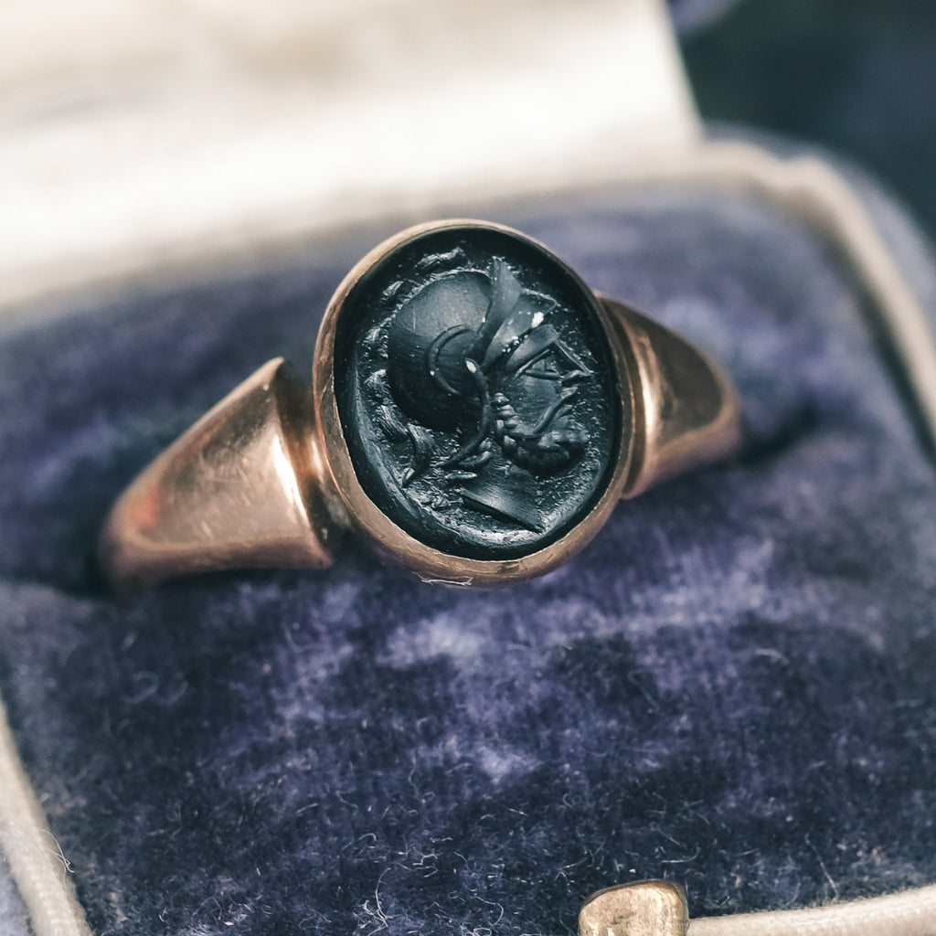 Art Deco 'Mars' Signet Ring - Lost Owl Jewelry