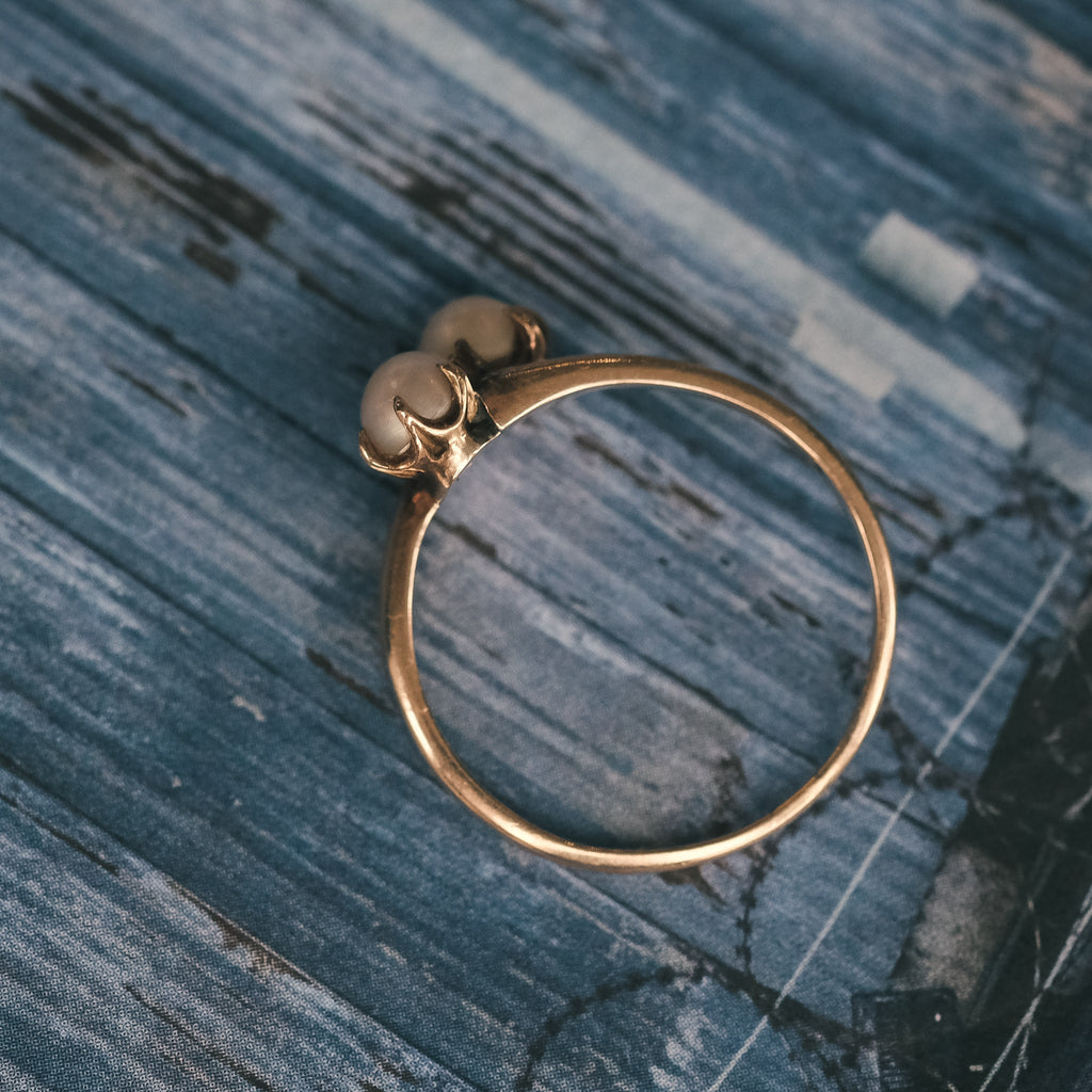 Art Deco Mikimoto Pearl Ring - Lost Owl Jewelry