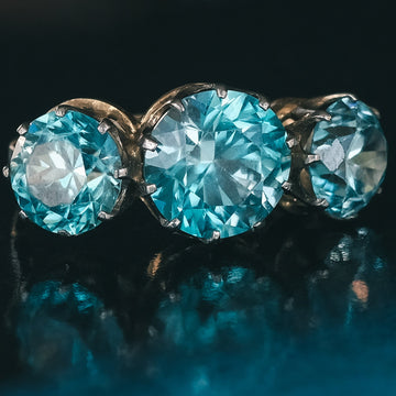 Art Deco Oversized Zircon Ring - Lost Owl Jewelry