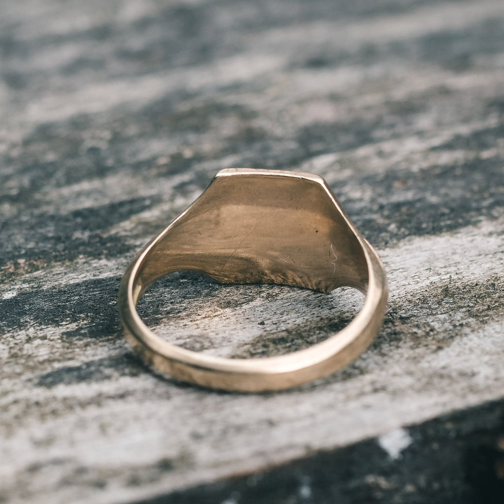 Art Deco WI Signet Ring - Lost Owl Jewelry